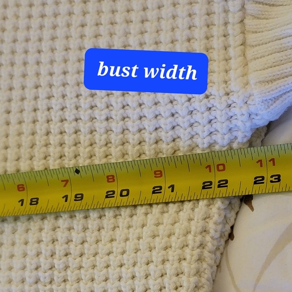 MICHAEL michael kors slouchy round hem winter white turtleneck sweater - Picture 6 of 9